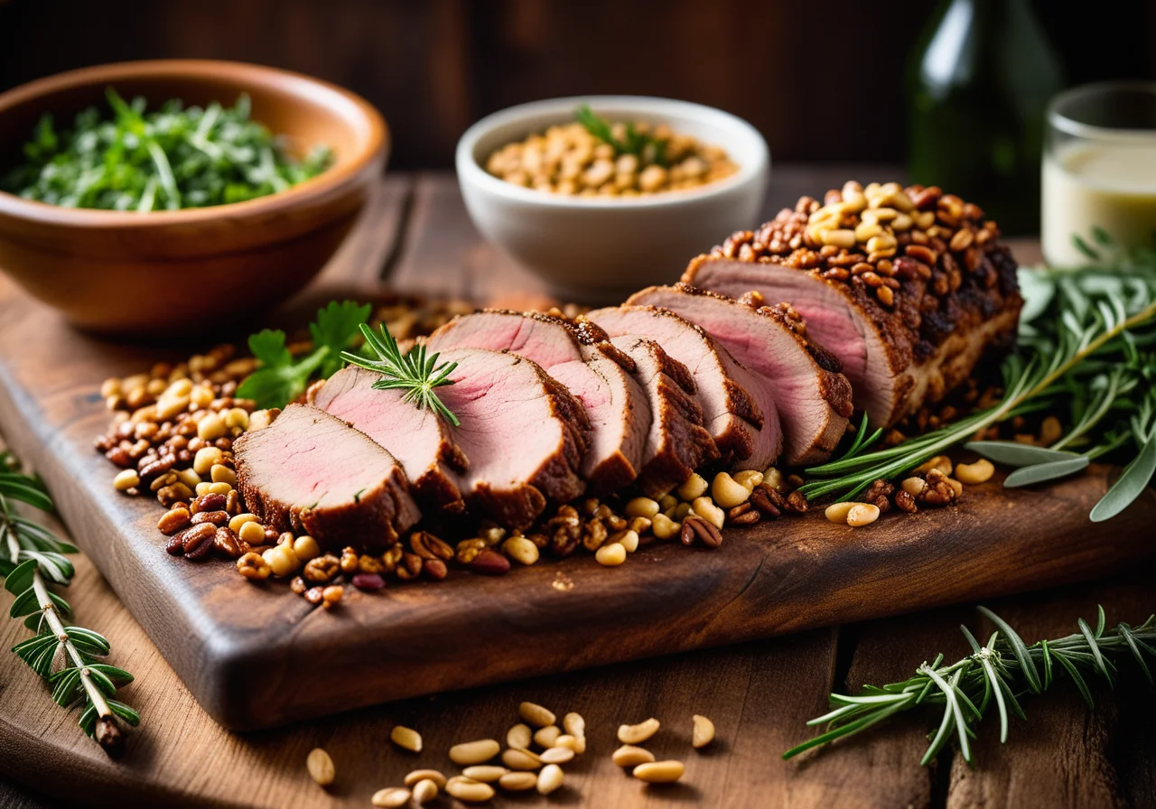 Spit Roast with Lentils