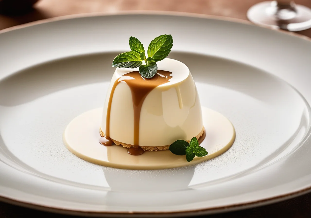 Rum and Coconut Ice Cream Panna Cotta