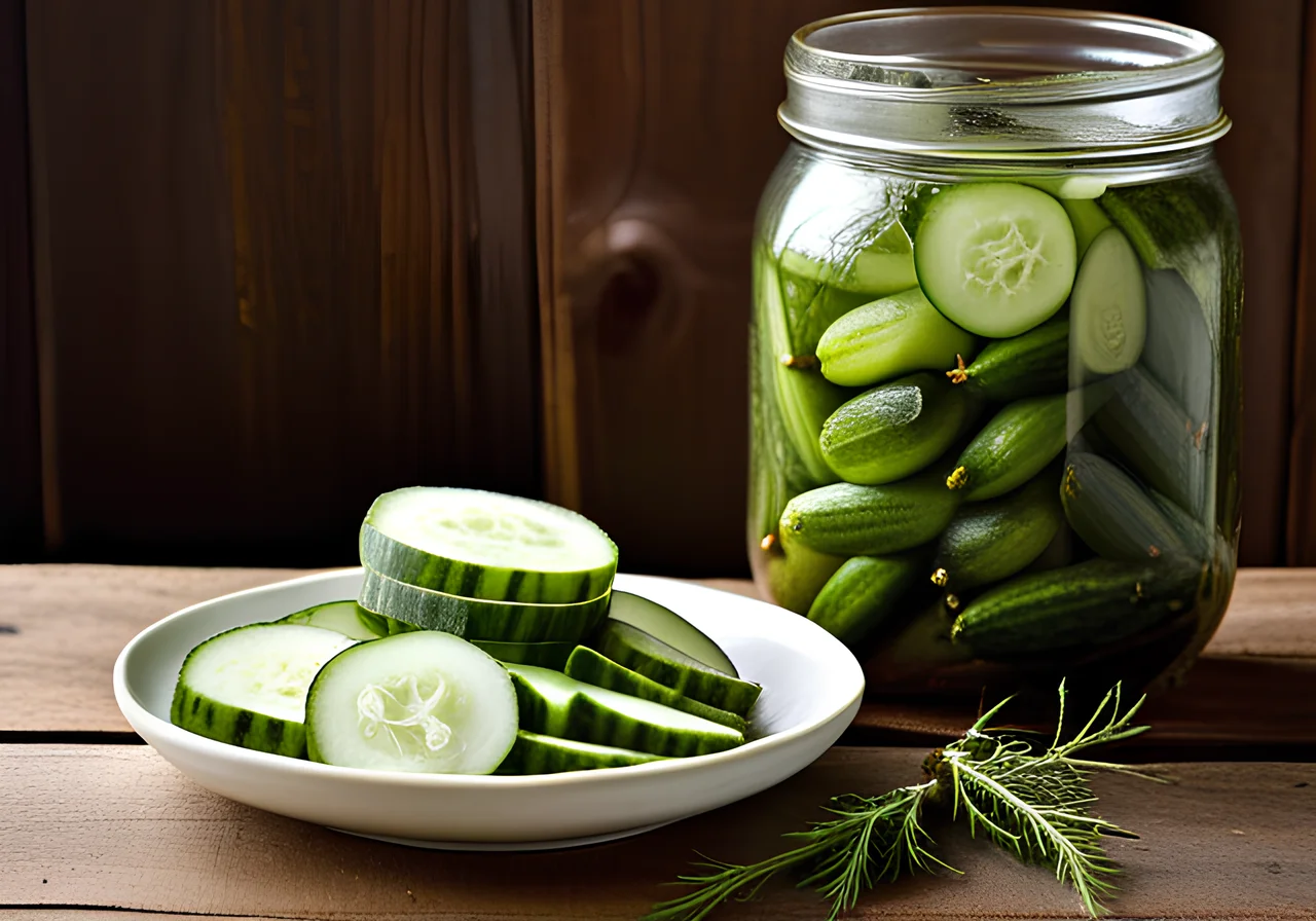 Sweet and Sour Pickled Cucumbers