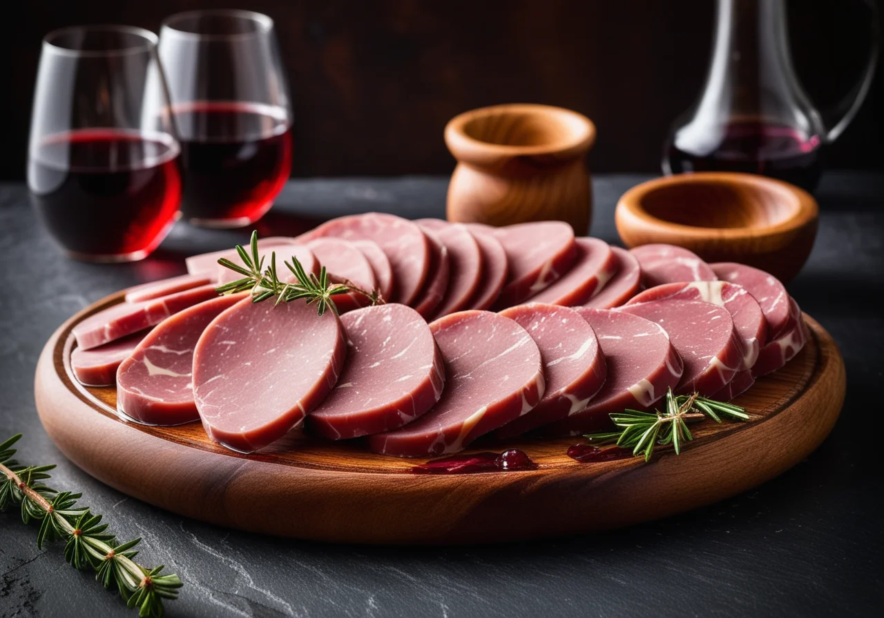 Mortadella mit Lambrusco
