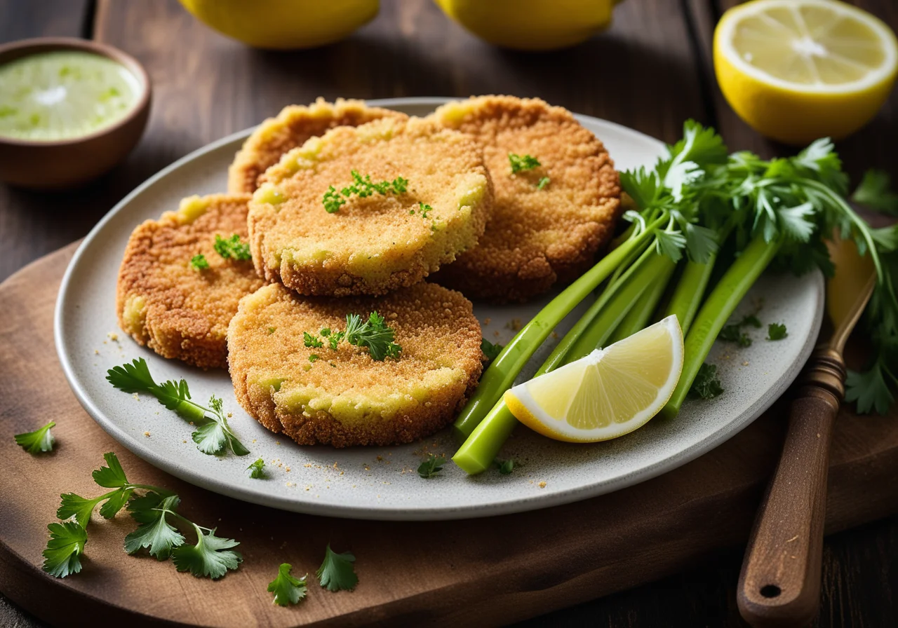 Breaded Celery Schnitzel