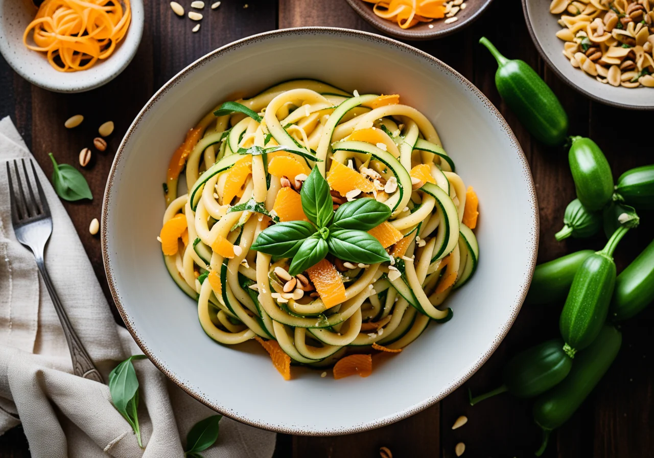 Pasta with Colorful Vegetables