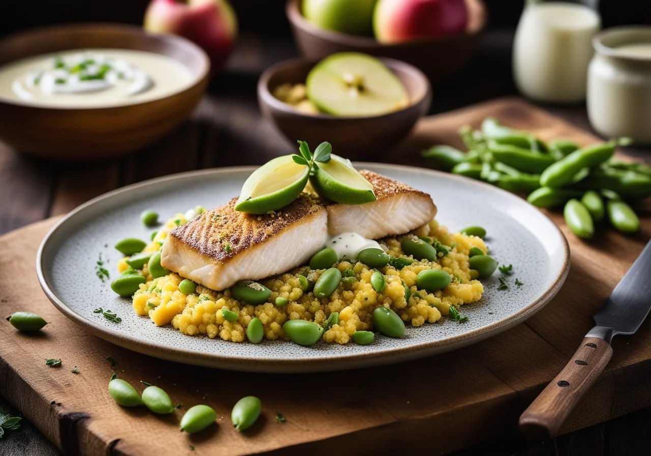 Smelt Fillets with Fruity Couscous