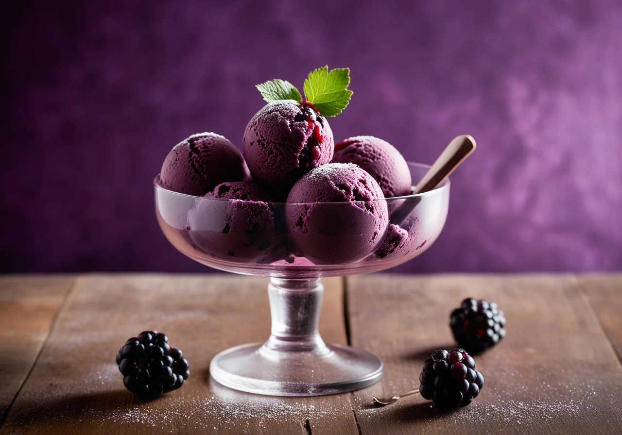 Black Currant Ice Cream