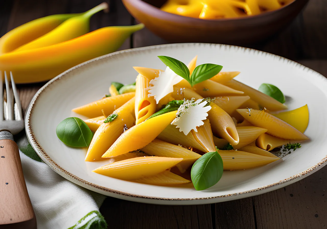 Mango Leek Pasta