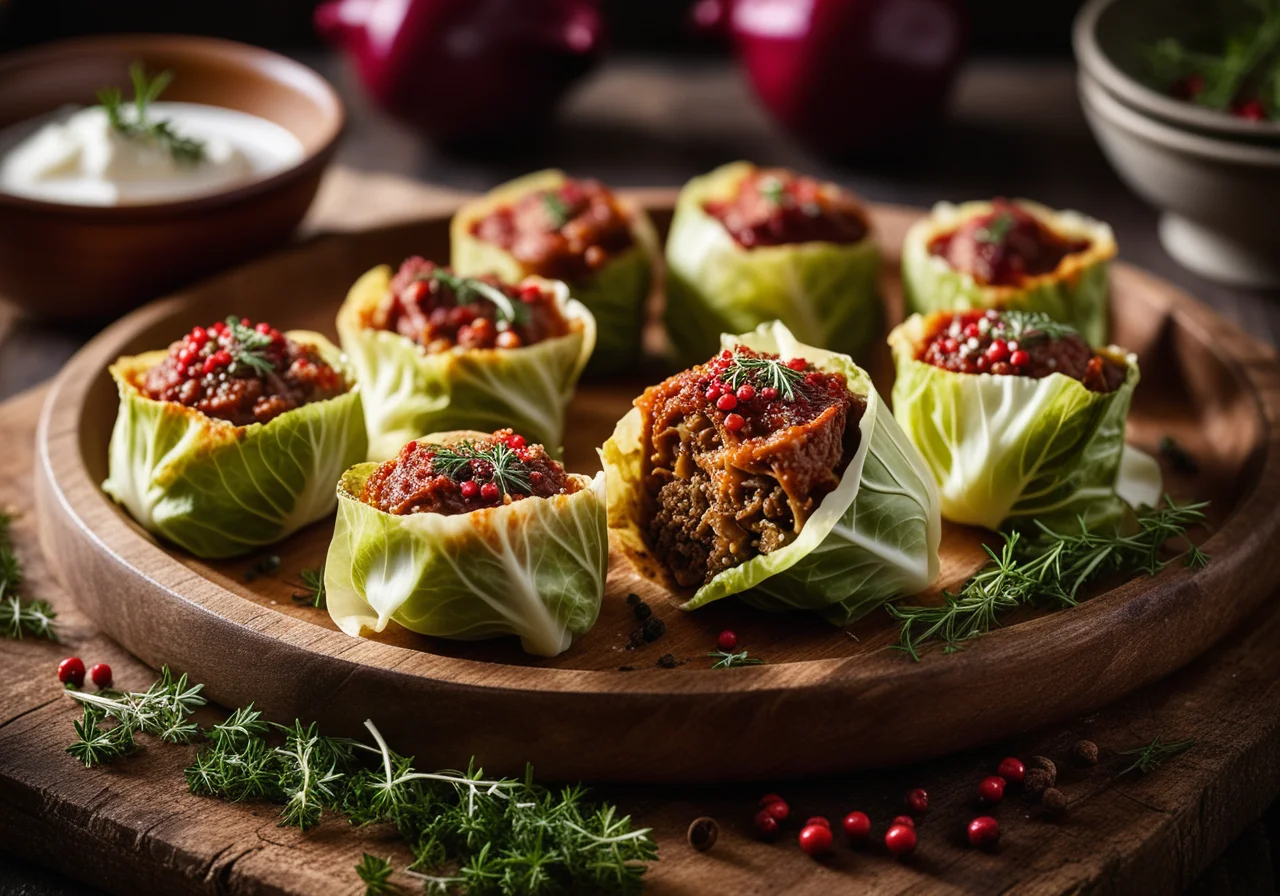 Cabbage Rolls with Cream Cheese Filling