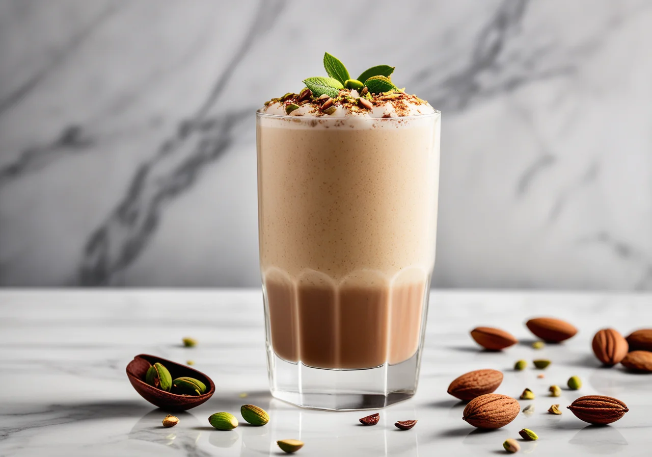 Almond Drink with Pistachios
