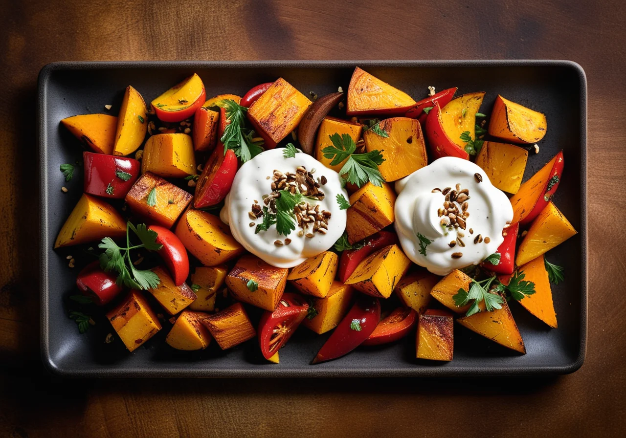 Oven Roasted Vegetables with Sesame