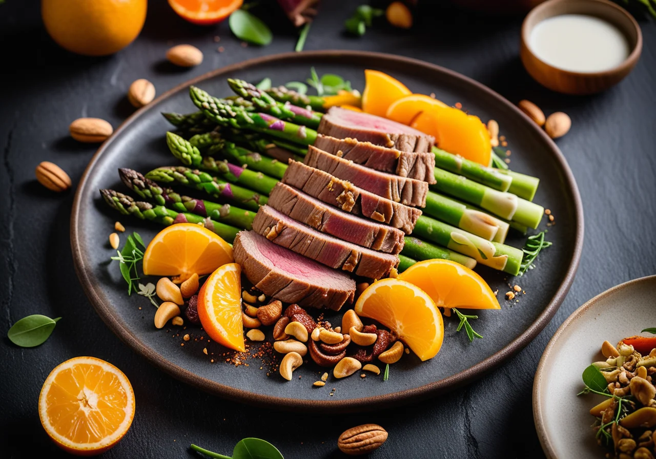 Lamb Rack with Spring Vegetables