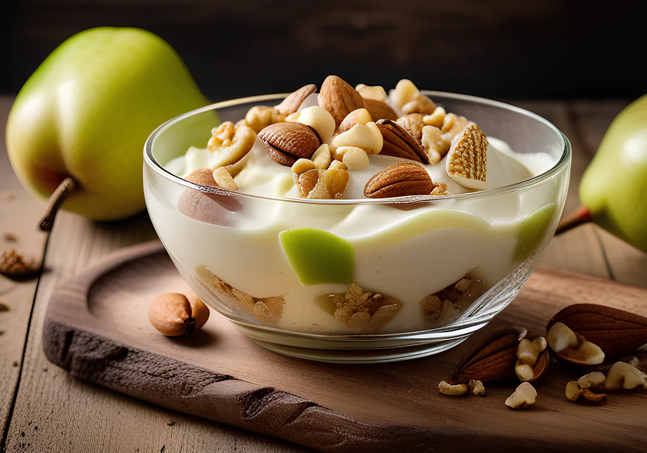Pear Quark with Nuts