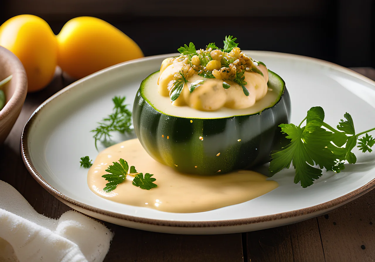 Stuffed Zucchini with Turkey