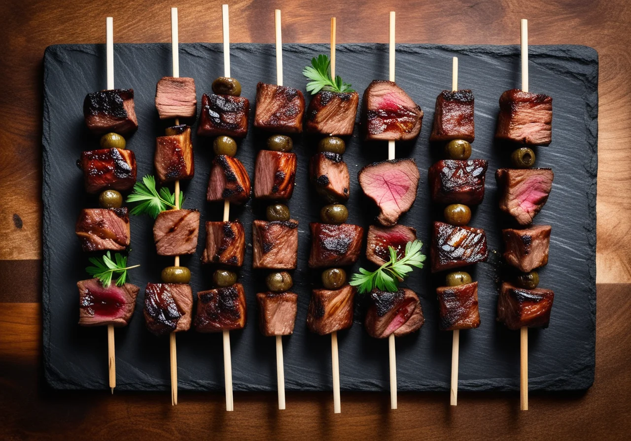 Grilled Kidney Skewers