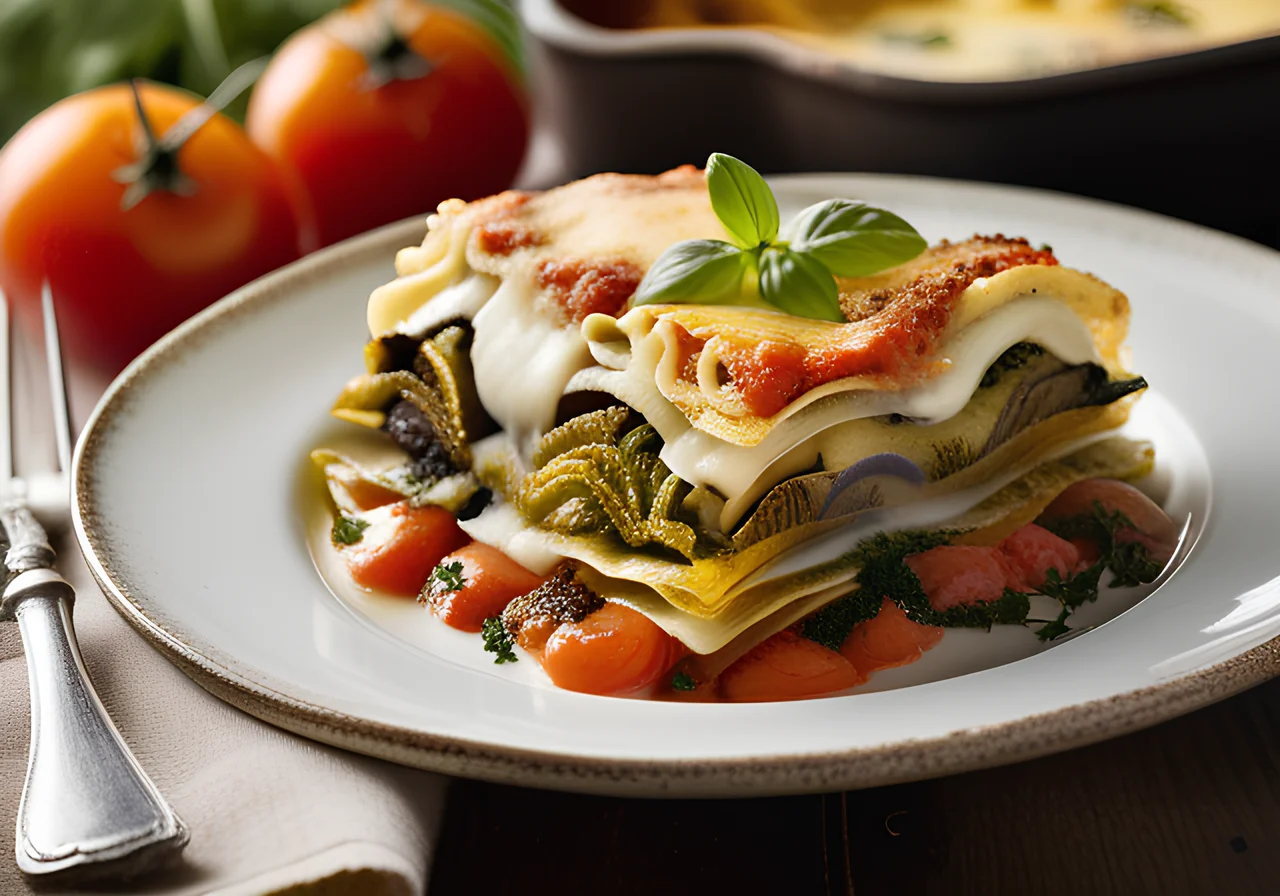 Vegetable Lasagna with Eggplant and Lentils
