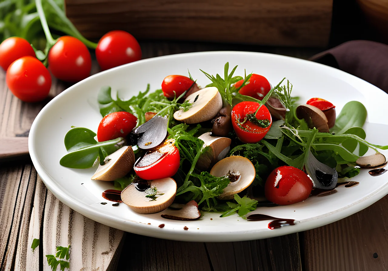 Arugula Mushroom Salad