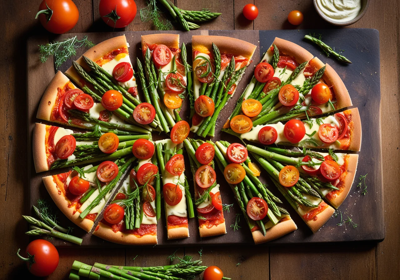 Noord Hollander Asparagus Pizza