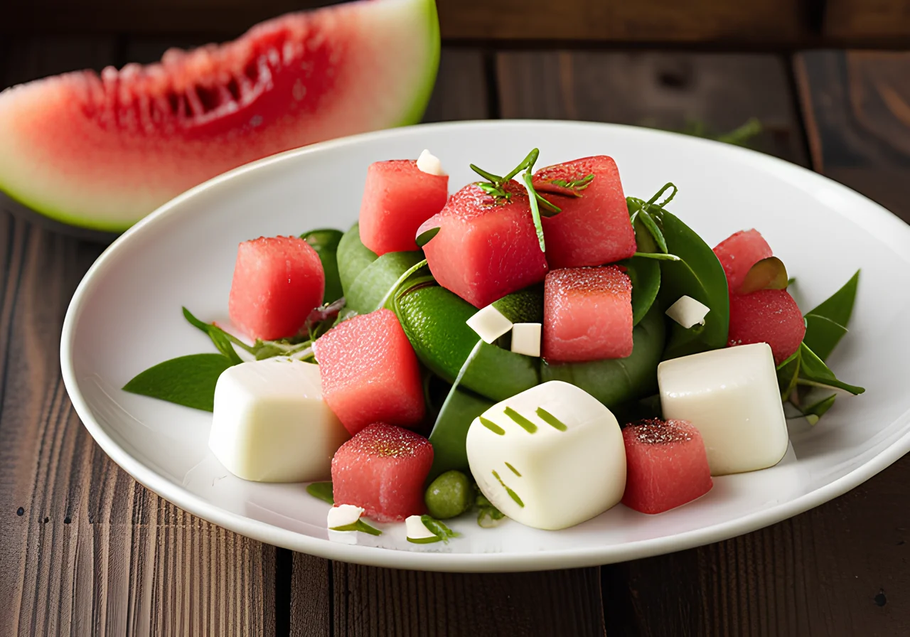 Melon Mozzarella Salad