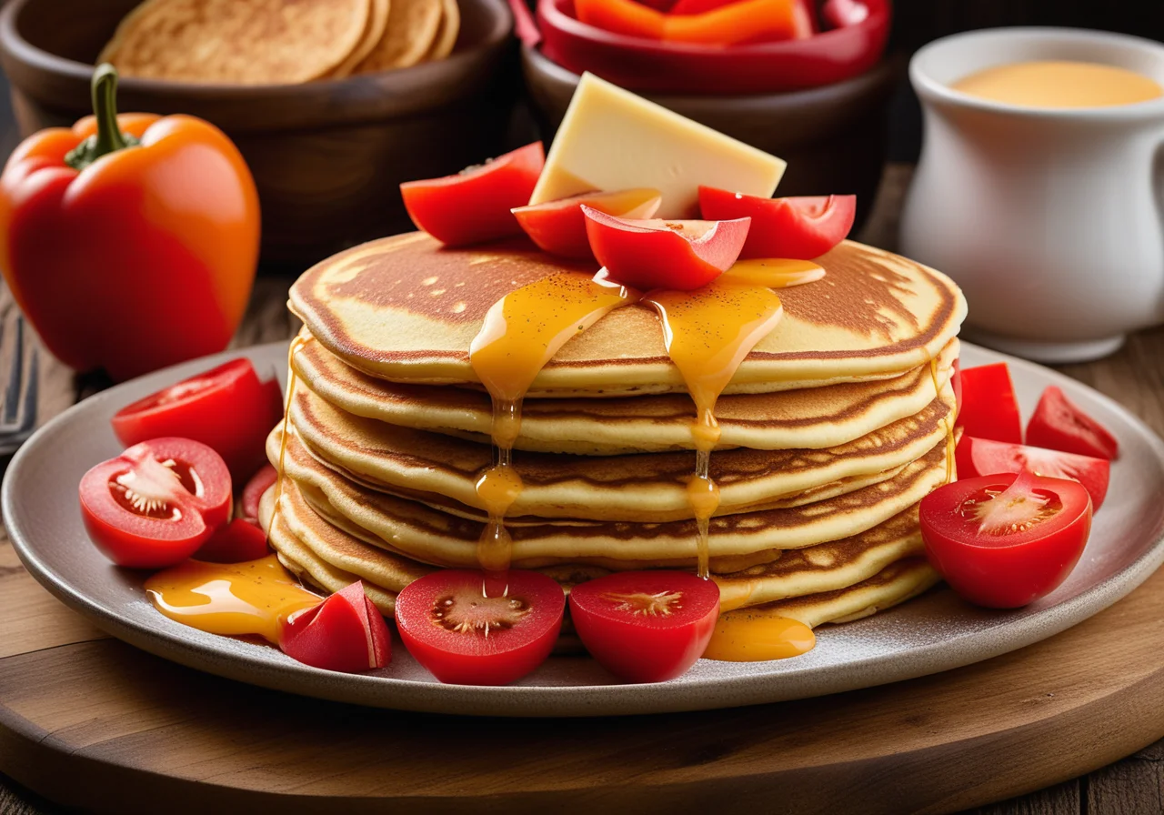 Pancake Meatball Tower