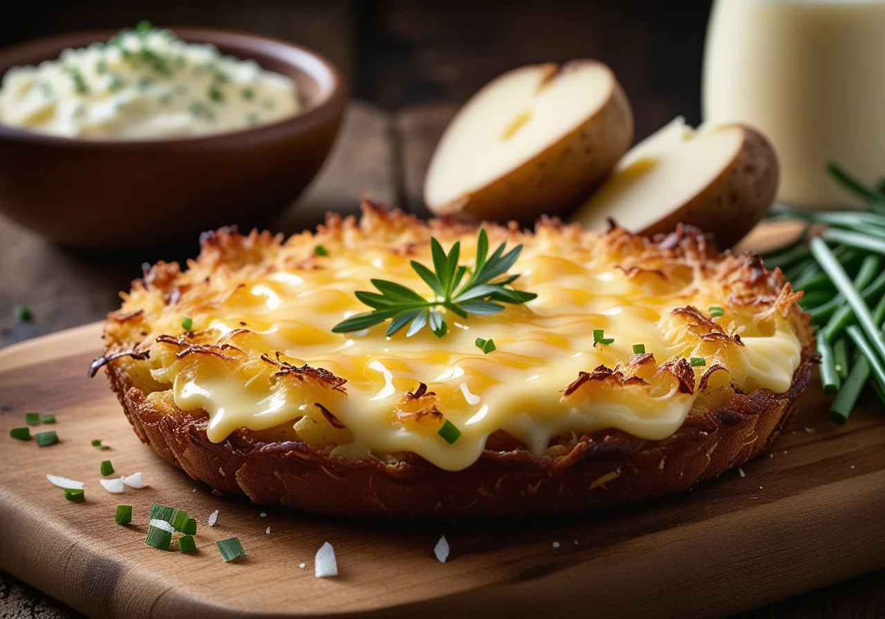 Rösti mit Gruyere-Käse