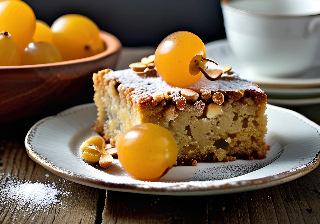 Whole Wheat Gooseberry Cake