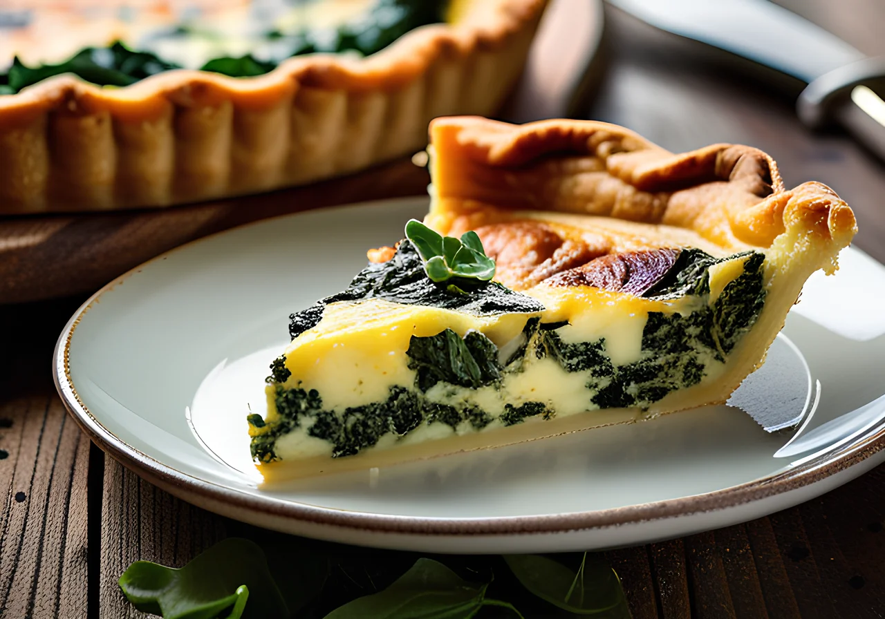 Leek and Spinach Quiche