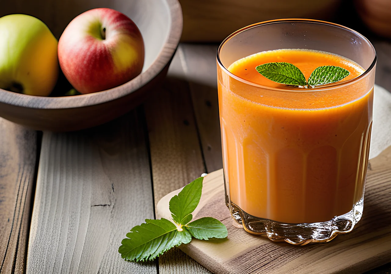 Apple-Carrot Juice with Ginger