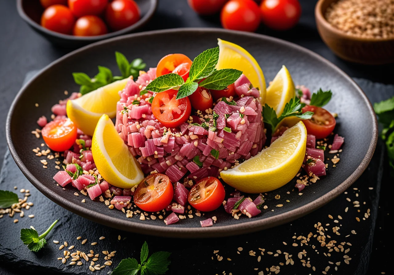 Tuna tartare with sesame