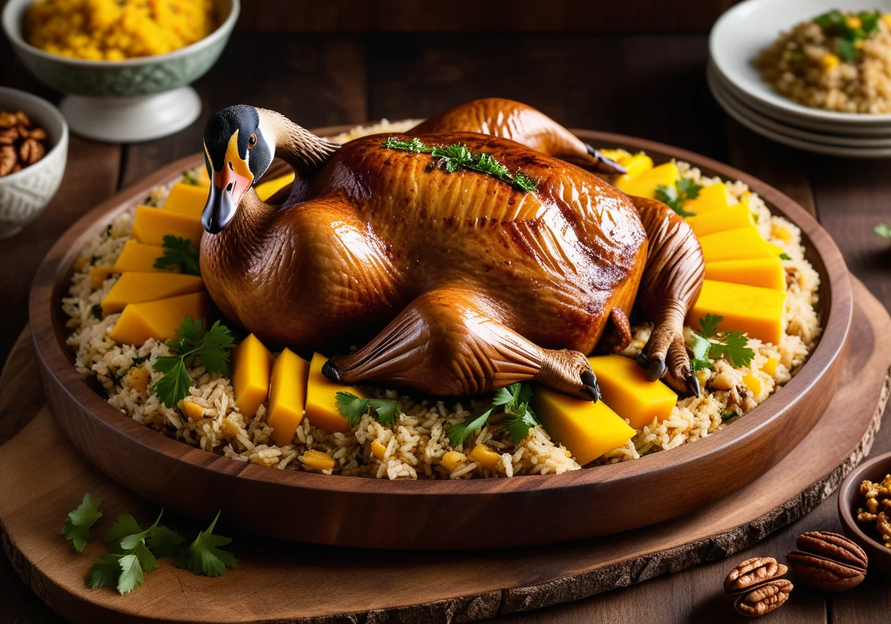 Curry Rice Stuffing for Goose