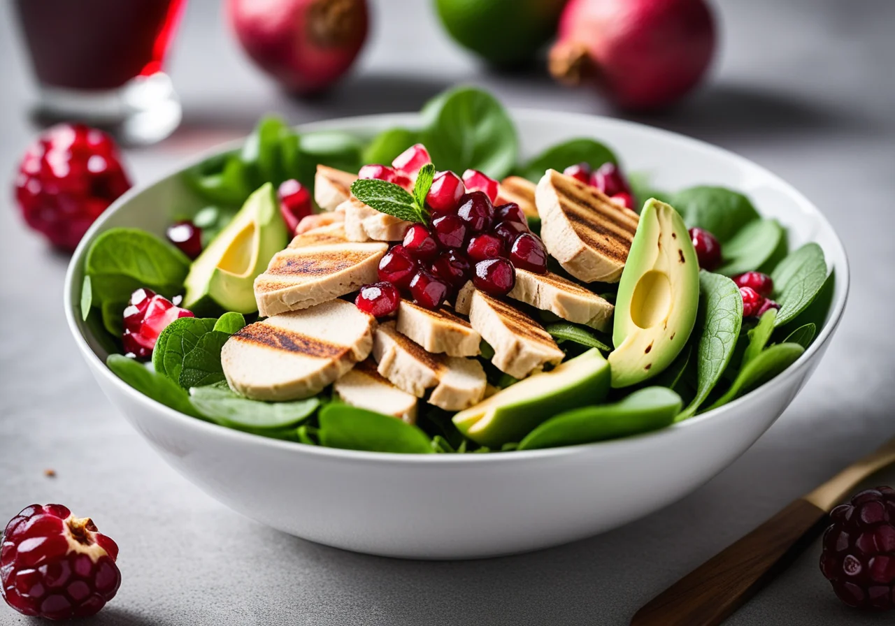 Chicorée Salad with Avocado and Chicken