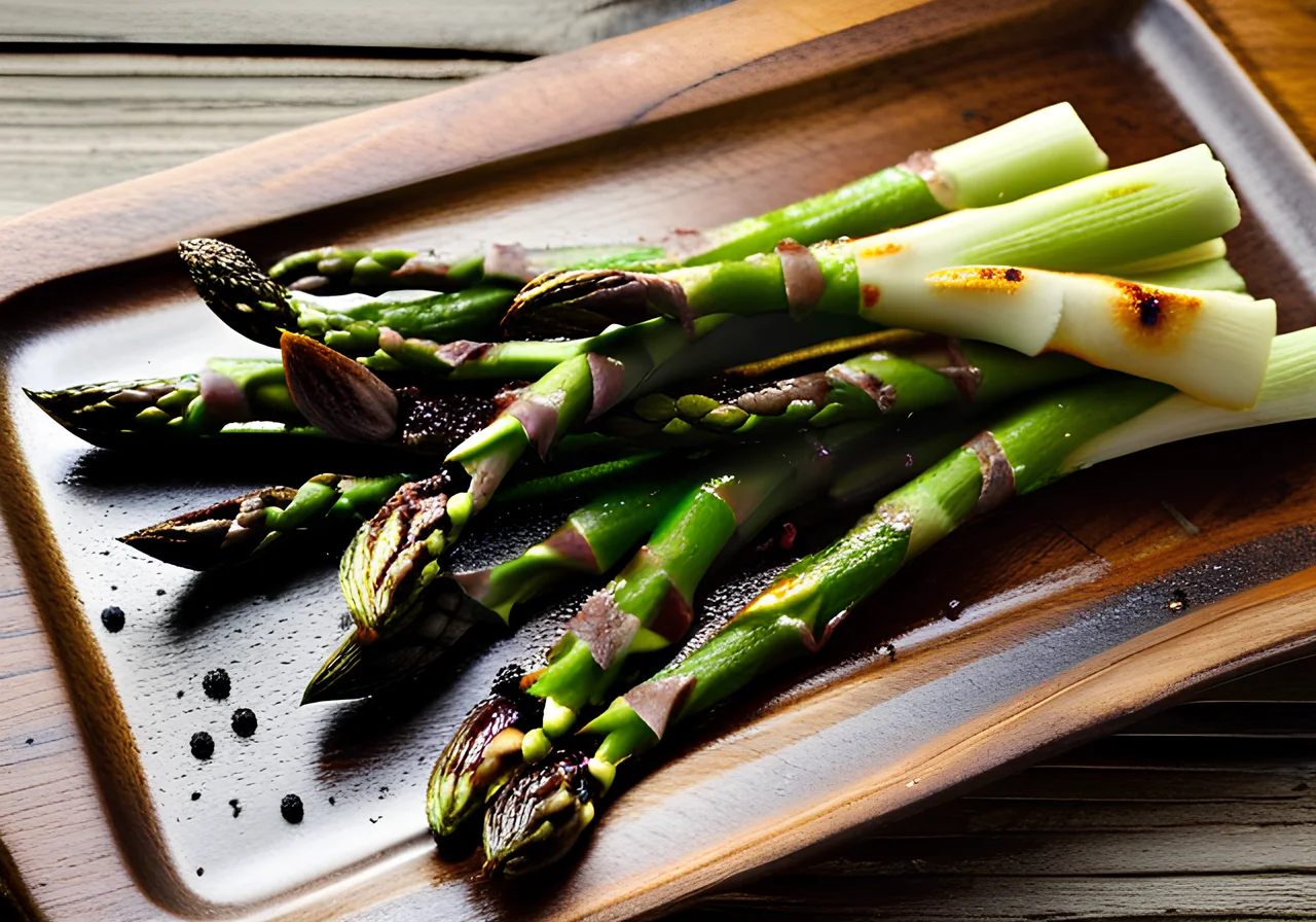 Grilled Green Asparagus with Sea Salt
