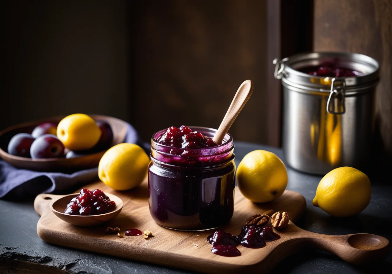 Plum Walnut Jam