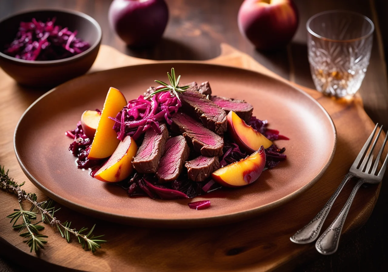 Venison Strips with Fruit