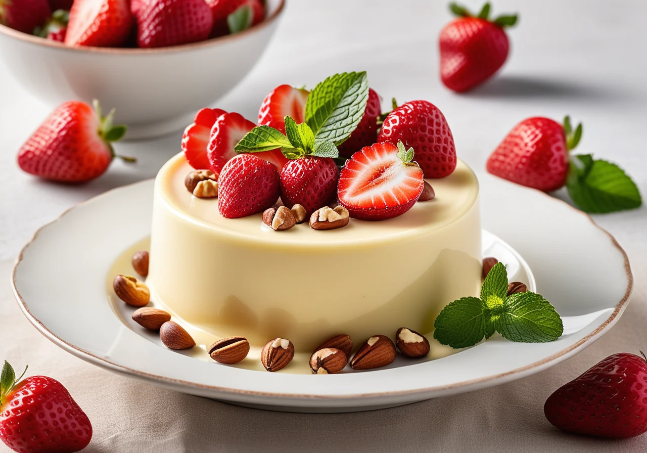 Vanilla Dessert with Berries