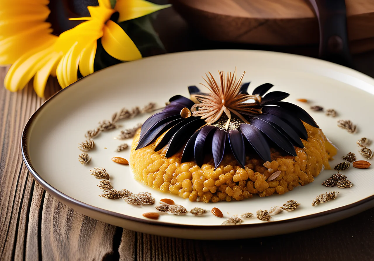 Baked Millet and Black Salsify