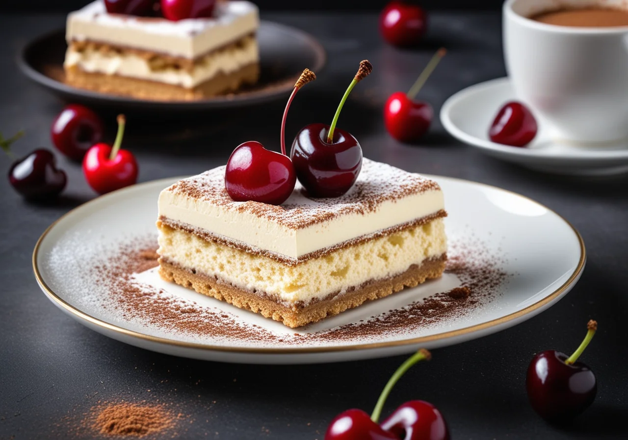 Tiramisu with candied fruit