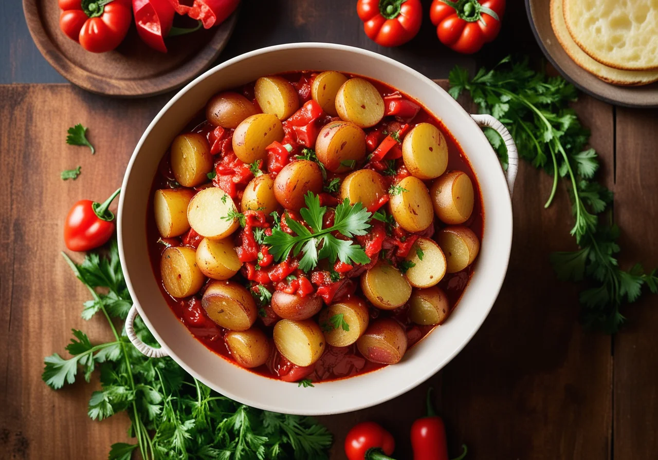 Potatoes in Spanish-Style Tomato Sauce