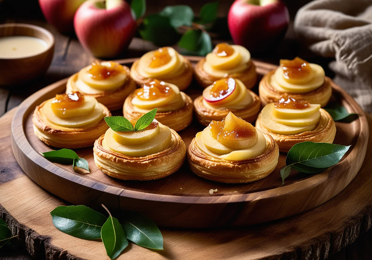 Apple Salad Wrapped in Puff Pastry