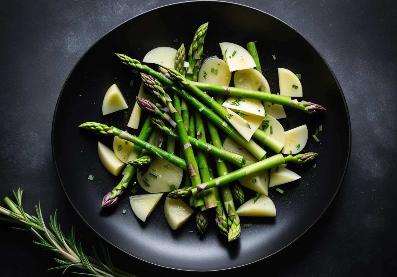Green, Young Vegetables from the Wok