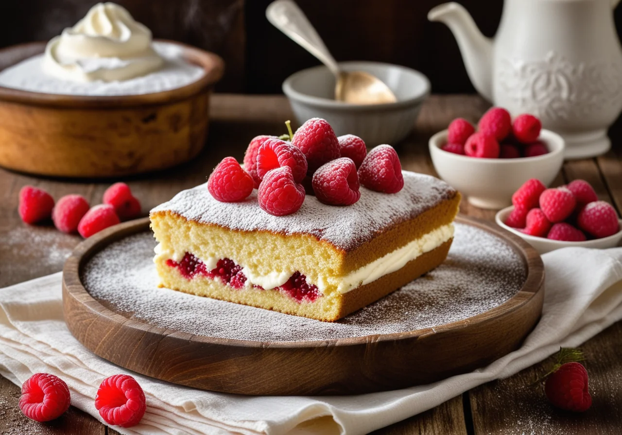 Raspberry Sponge Cake