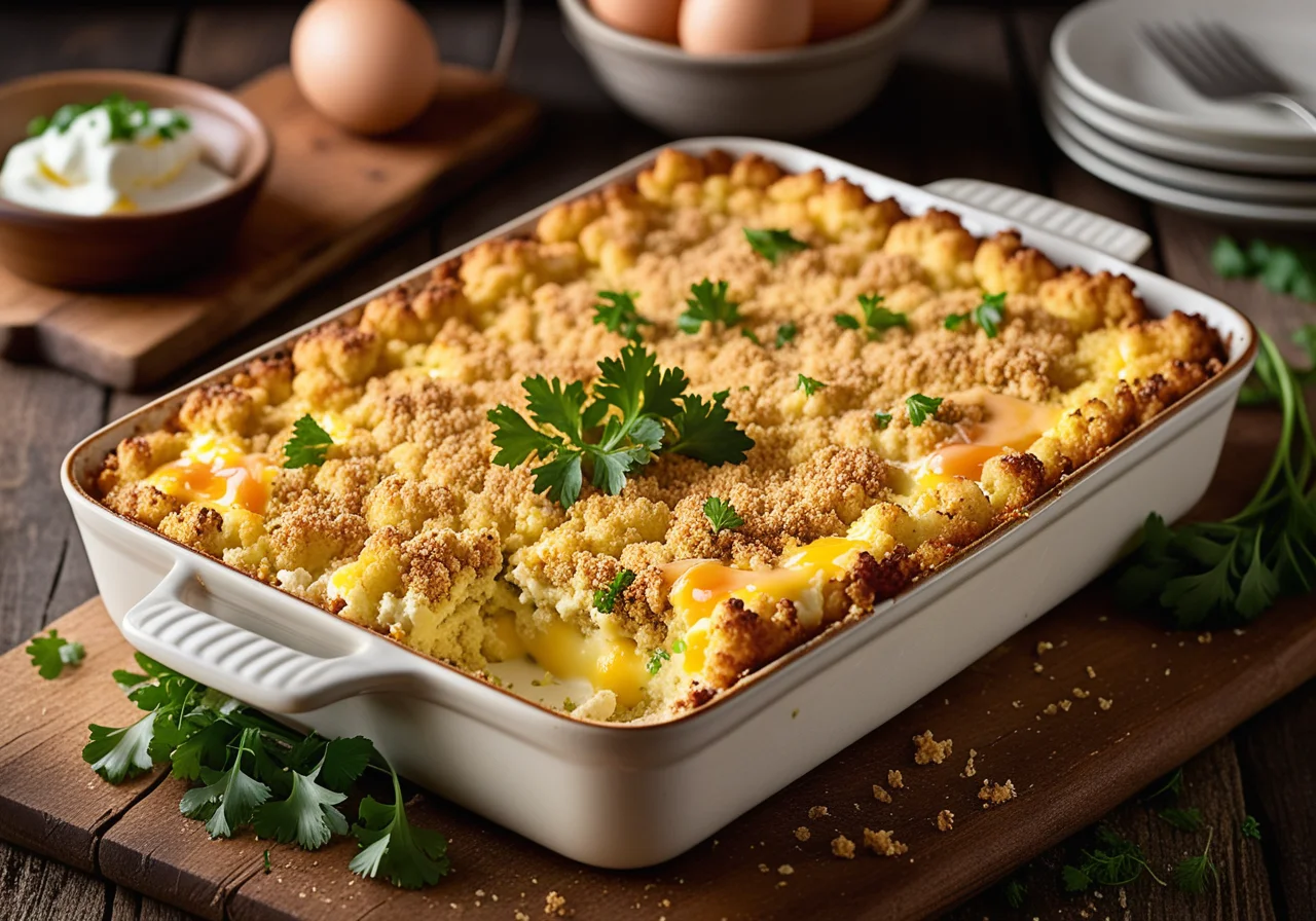 Cauliflower with Eggs and Breadcrumbs