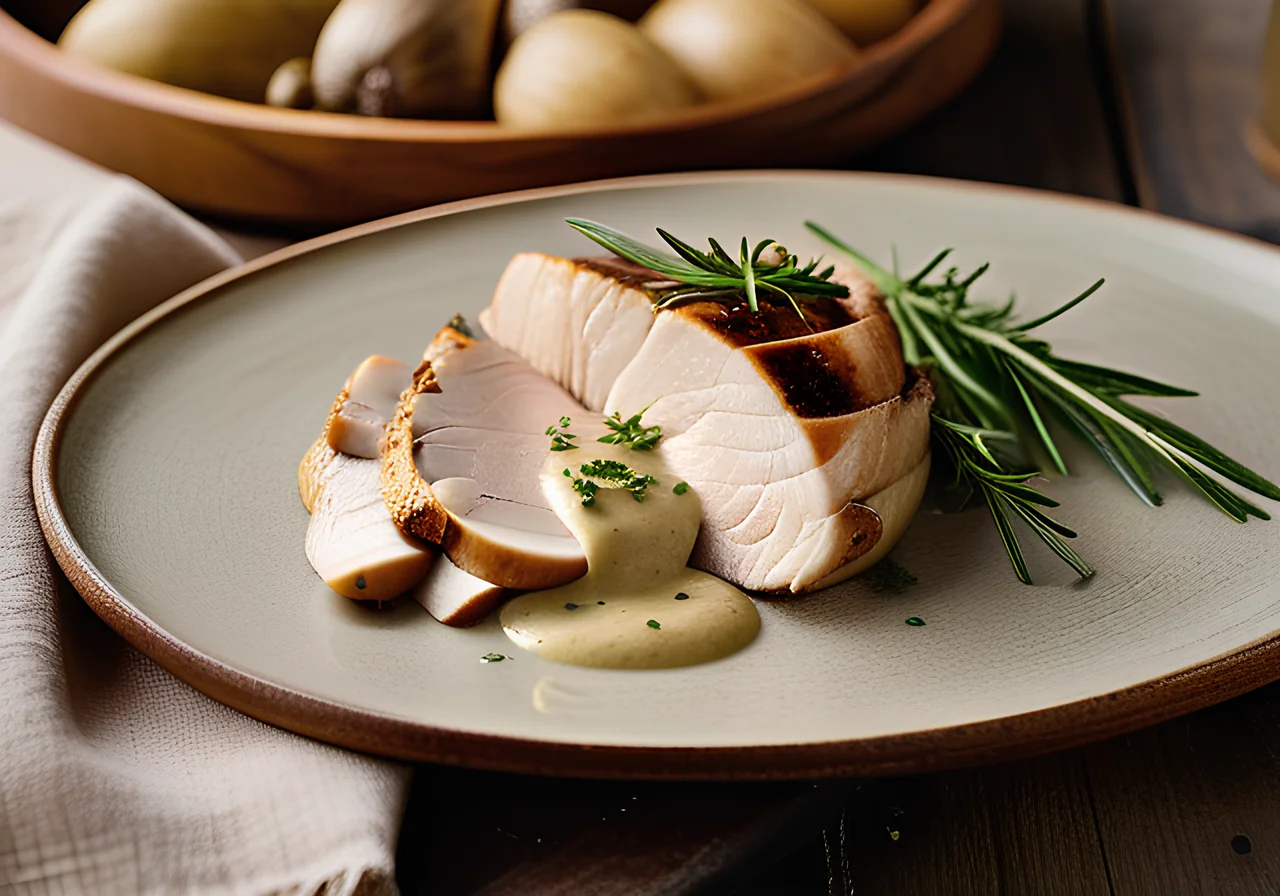 Chicken Breast with Mushroom Filling