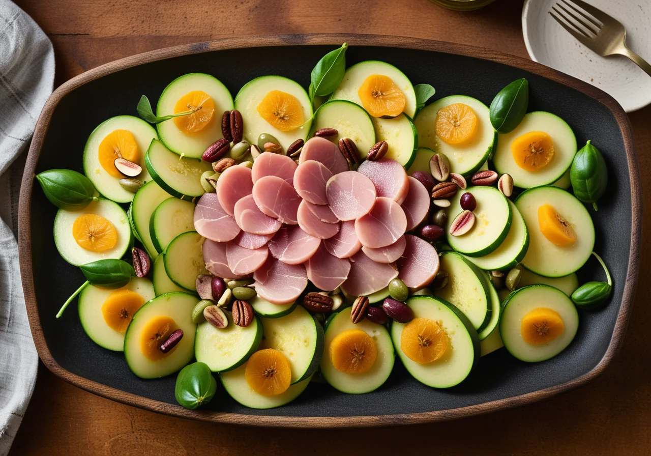 Zucchini Ham Salad
