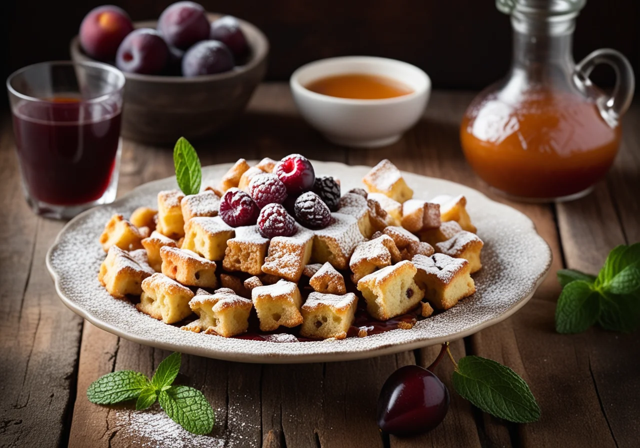 Kaiserschmarrn with Plum Compote