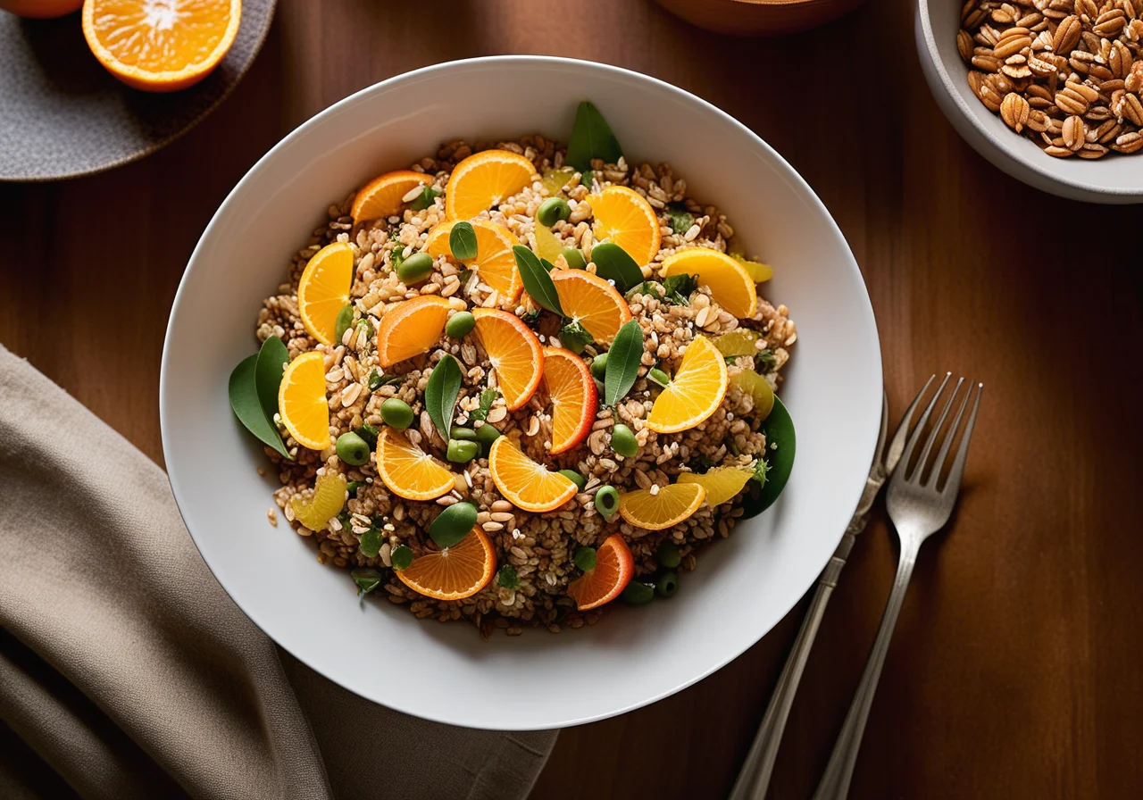 Fruity-Spicy Barley Salad