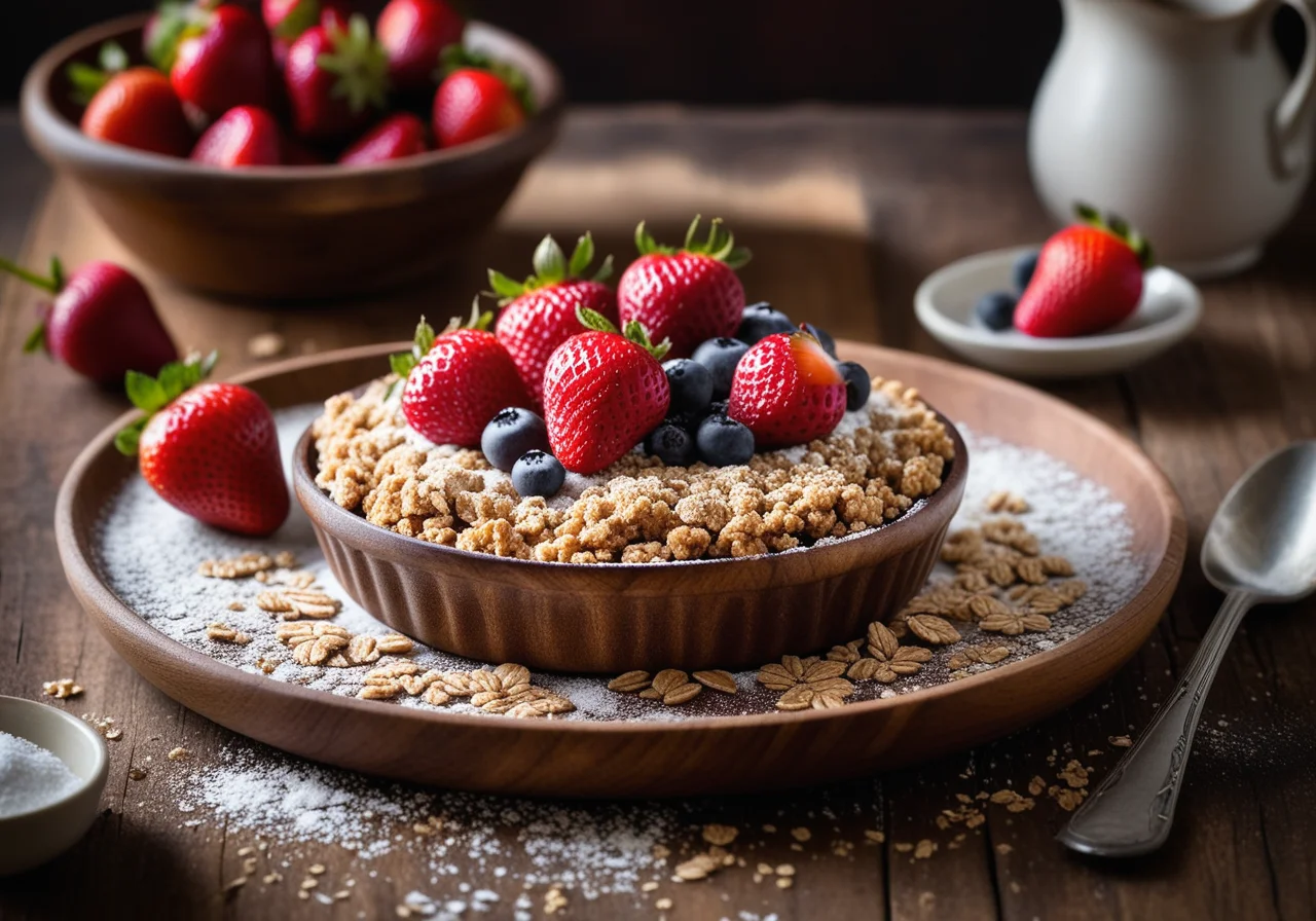 Crumble with Strawberries