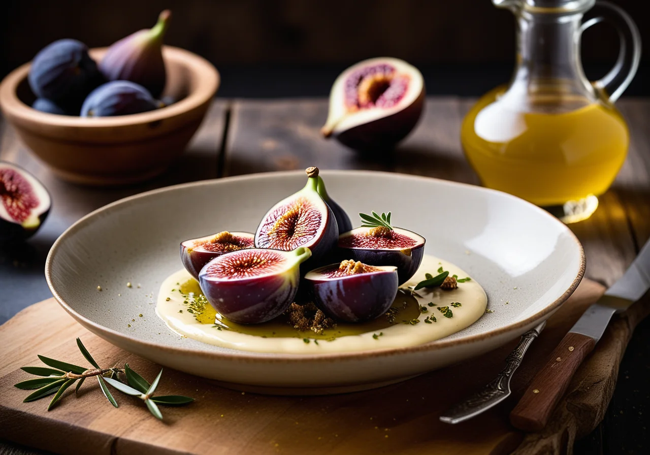Saibling fillet with figs