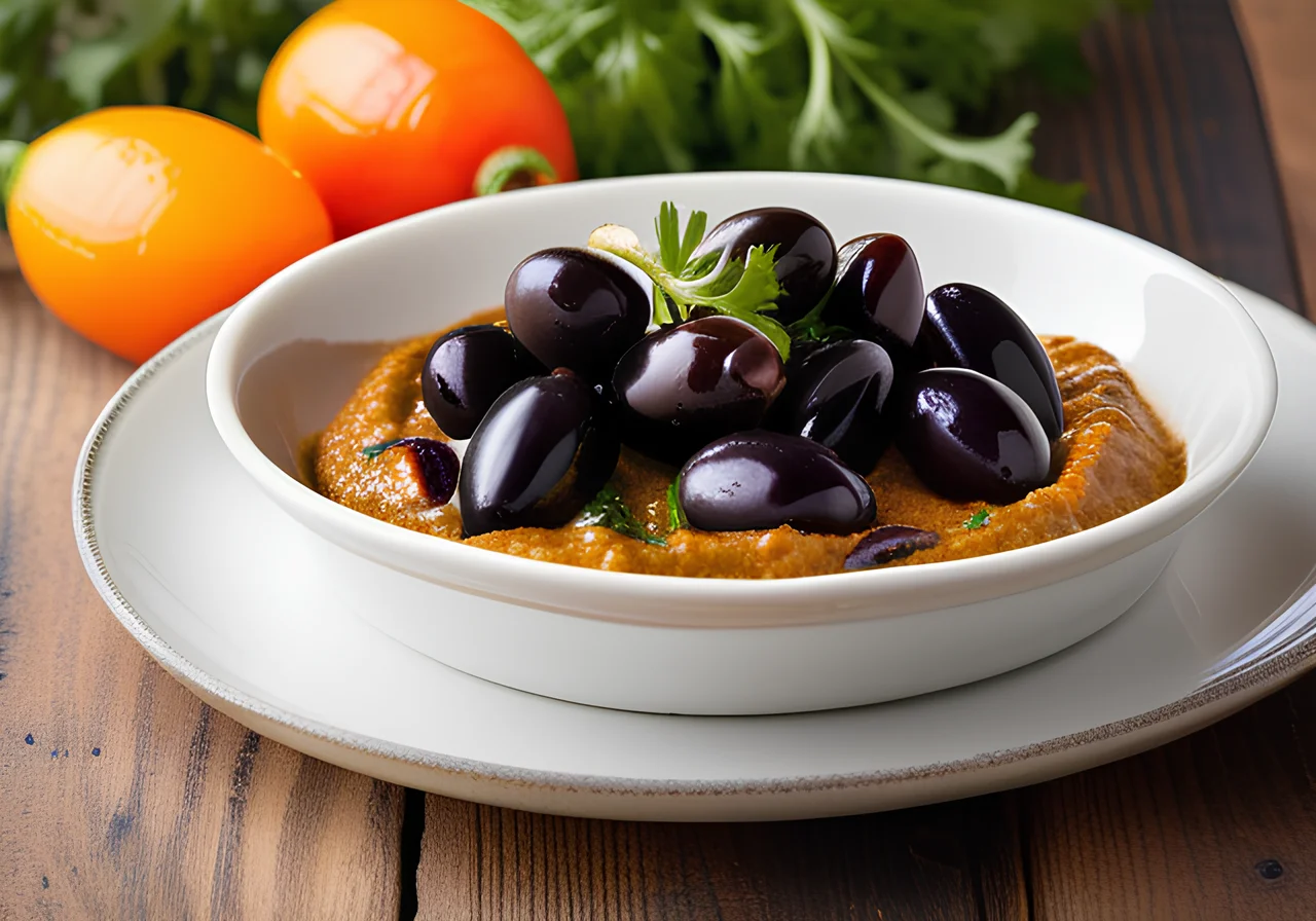 Eggplant Paste with Garlic and Onions