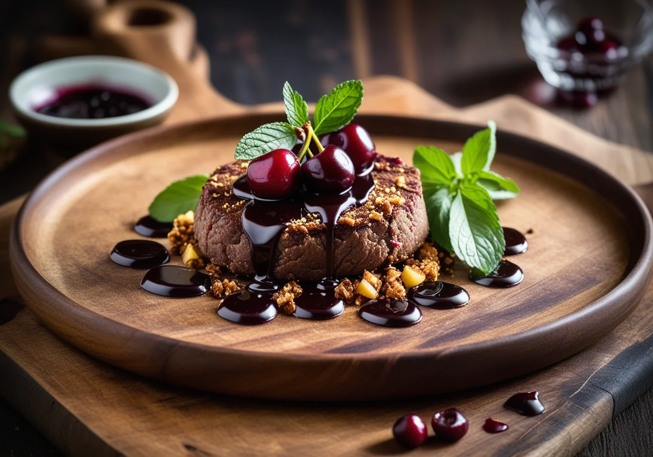 Venison Cutlet with Fruity Cherry Sauce