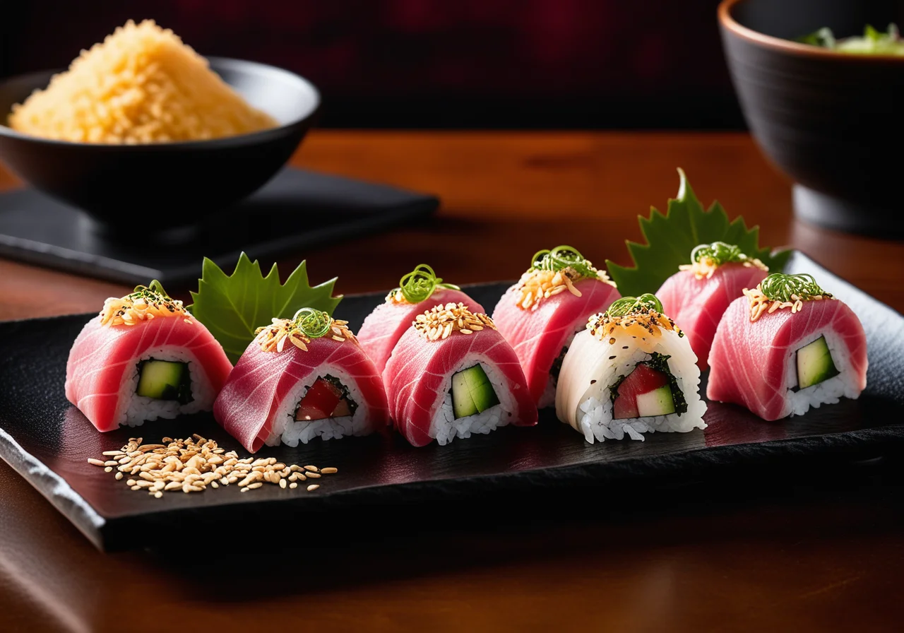 Maguro Temaki with Tuna