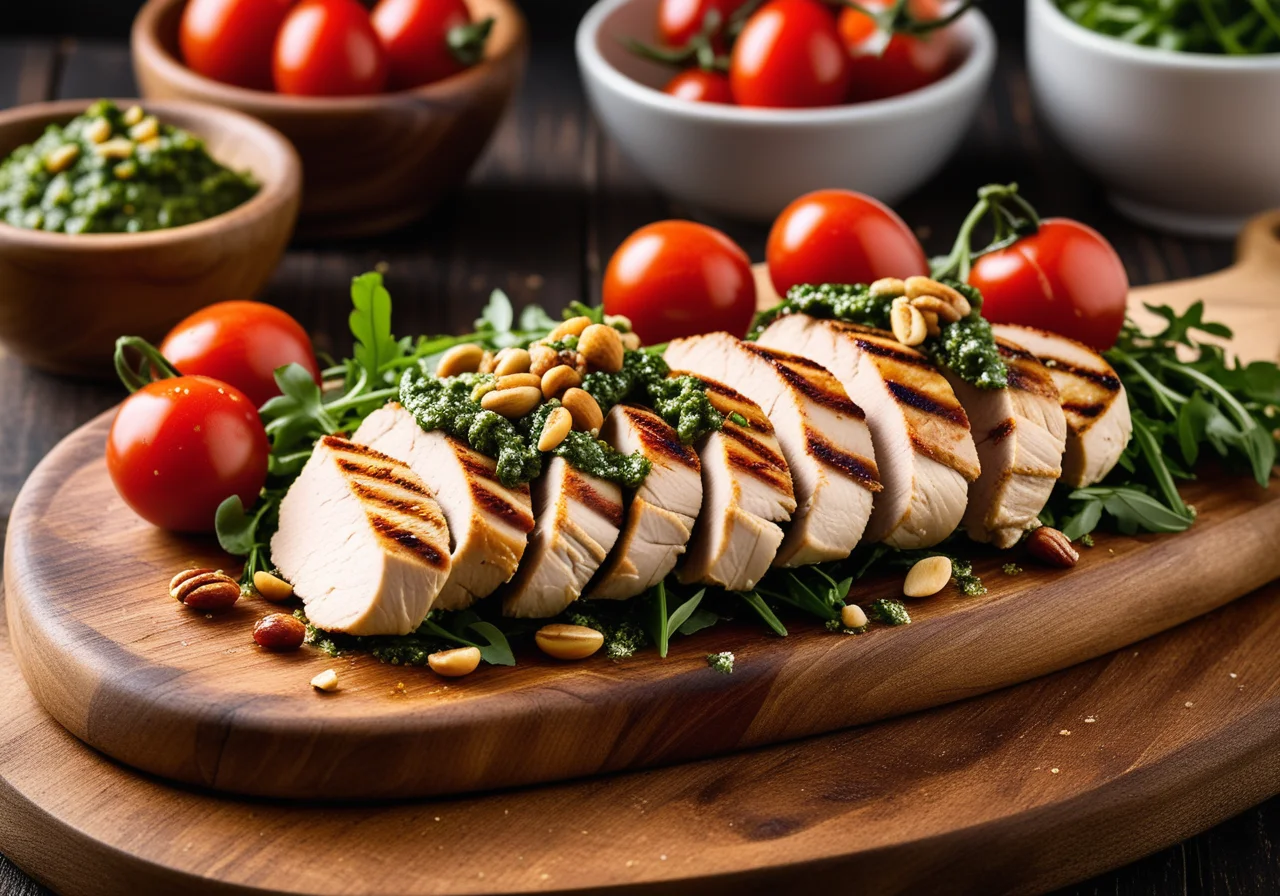 Chicken Breast with Arugula Pesto