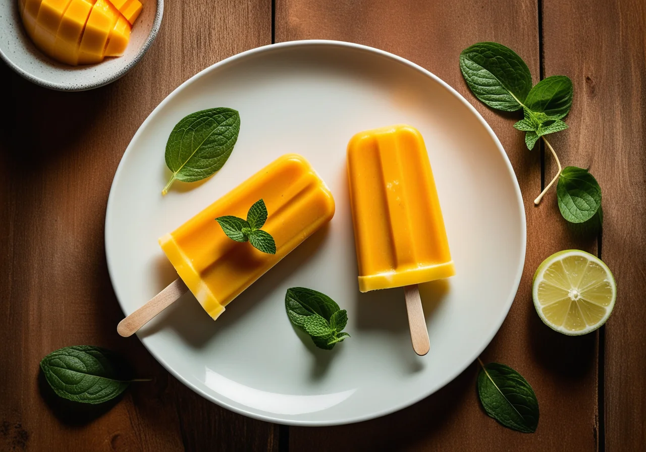 Mango Yogurt Popsicle